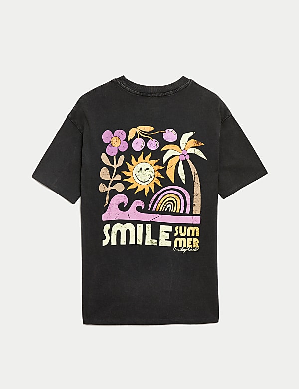 Pure Cotton SmileyWorld® Graphic T-Shirt (6-16 Yrs)
