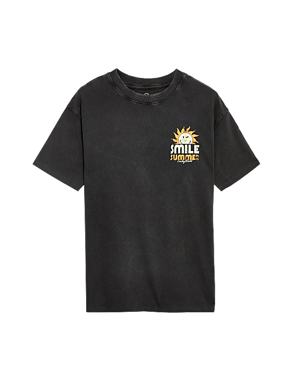 Pure Cotton SmileyWorld® Graphic T-Shirt (6-16 Yrs)