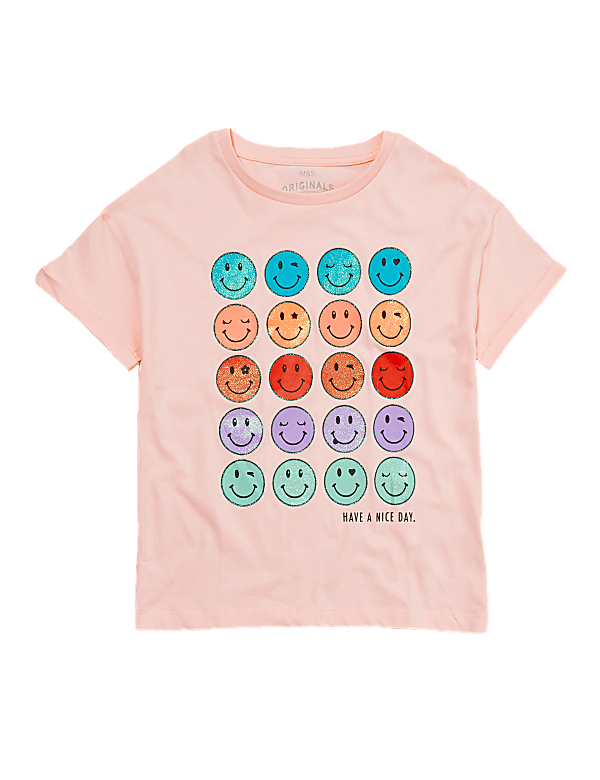 Organic Pure Cotton Smile T-shirt (6-14 Yrs)