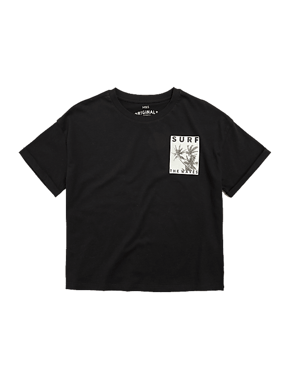 Organic Cotton Surf Slogan T-Shirt