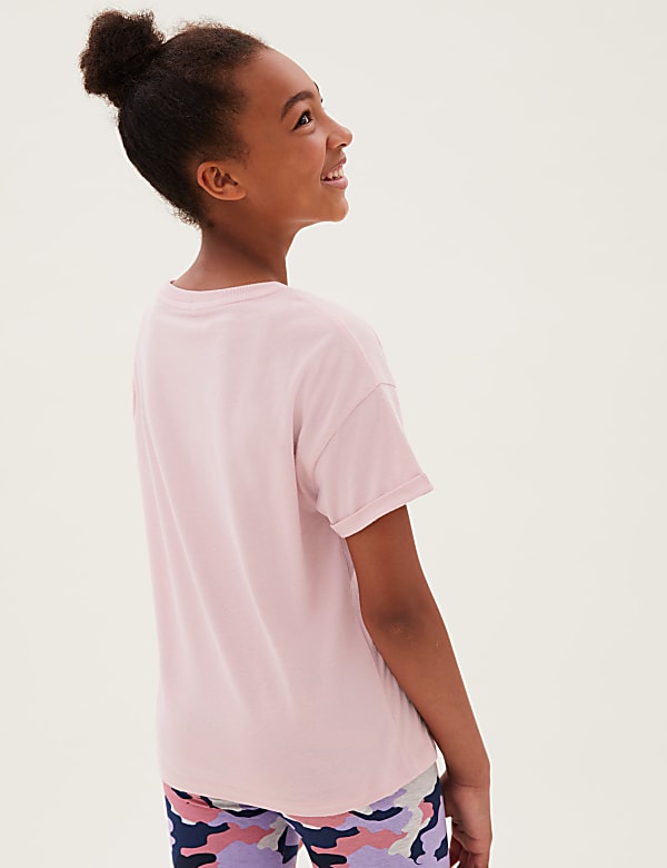Pure Cotton Rainbow Slogan T-Shirt (6-16 Yrs)