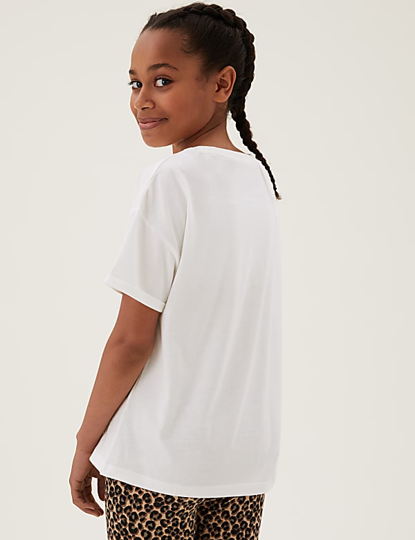 Pure Cotton Dog Photographic Print T-shirt (6-16 Yrs)
