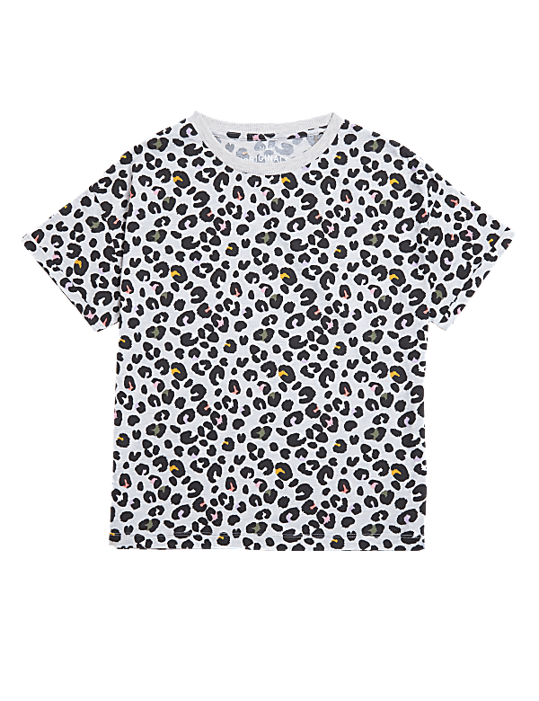 Cotton Rich Leopard Print T-Shirt (6-16 Yrs)