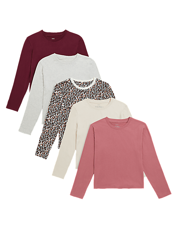 5pk Pure Cotton Tops