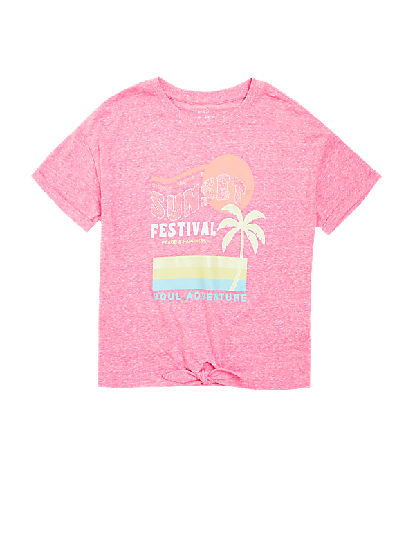 Cotton Blend Festival Graphic T-Shirt (6-16 Yrs)