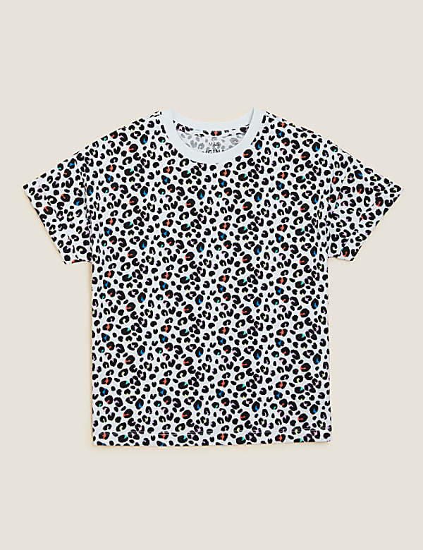 Pure Cotton Animal Print T-Shirt (6-16 Yrs)