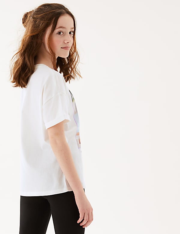 Pure Cotton Dog Print T-Shirt (6-16 Yrs)