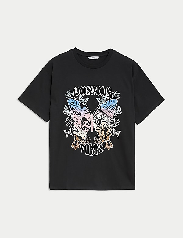 Pure Cotton Butterfly Print T-Shirt (6-16 Yrs) - MV