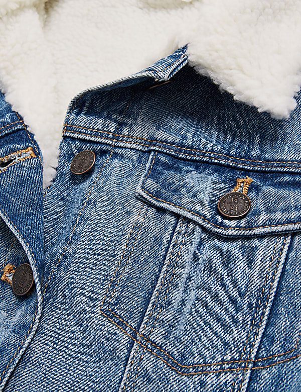 Denim Borg Lined Jacket (6-16 Yrs)
