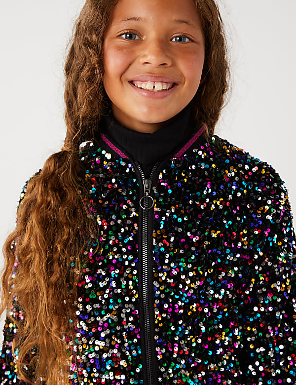 Sequin Bomber Jacket (6-16 Yrs)