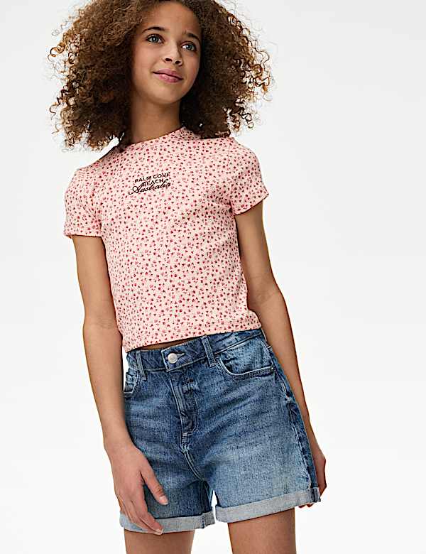 Cotton Rich Ditsy T-Shirt (6-16 Yrs) - NZ
