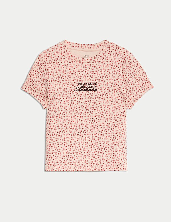 Cotton Rich Ditsy T-Shirt (6-16 Yrs) - GR