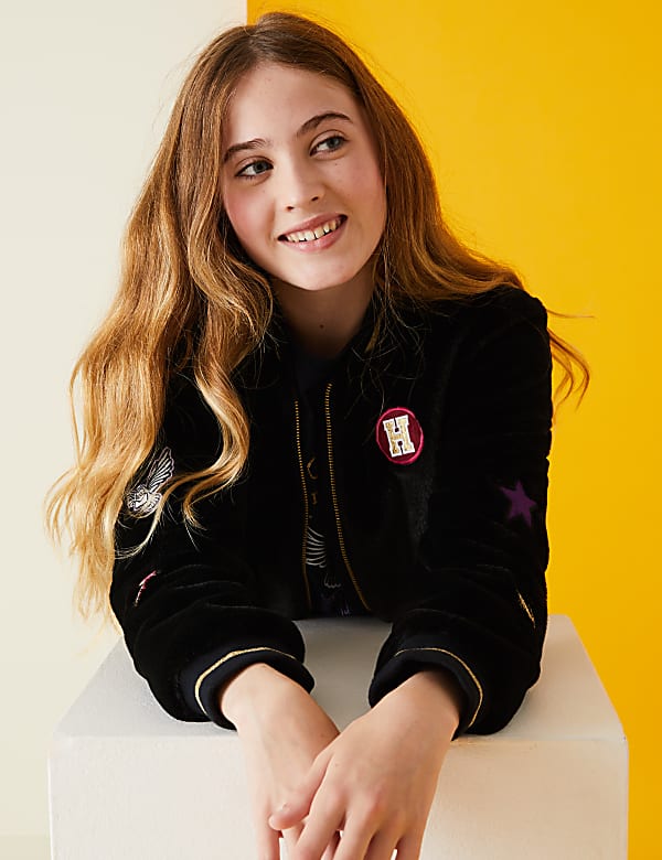 Harry Potter™ Faux Fur Bomber Jacket (2-16 Yrs)