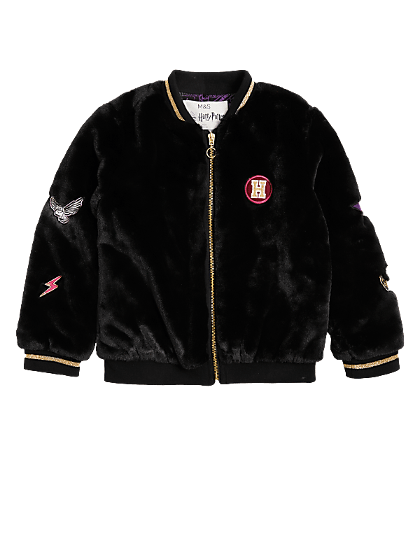 Harry Potter™ Faux Fur Bomber Jacket (2-16 Yrs)