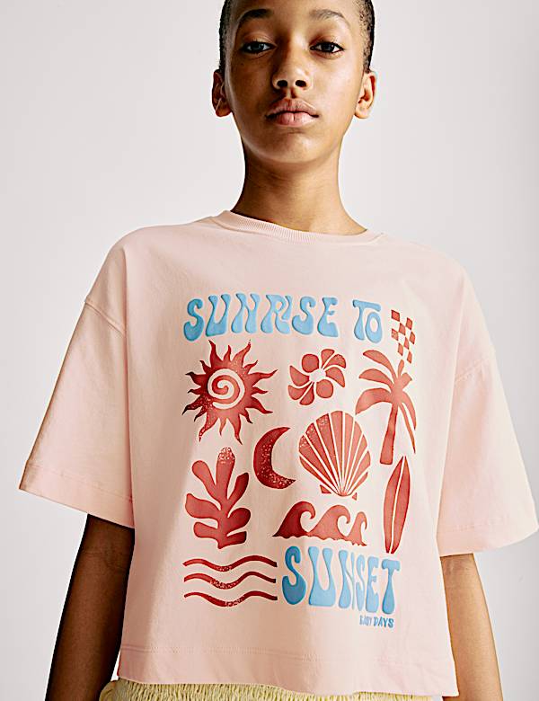 Cotton Rich Sunrise to Sunset T-Shirt (6-16 Yrs) - US