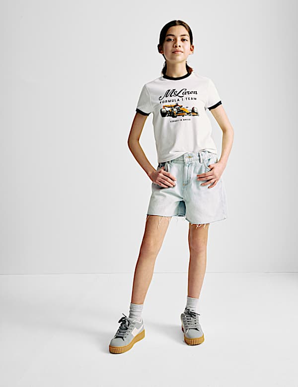 Μπλούζα crop F1 McLaren Team με υψηλή περιεκτικότητα σε βαμβάκι (2-16 ετών) - GR