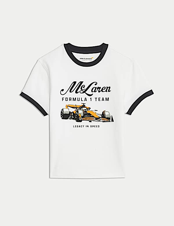 Μπλούζα crop F1 McLaren Team με υψηλή περιεκτικότητα σε βαμβάκι (2-16 ετών) - GR