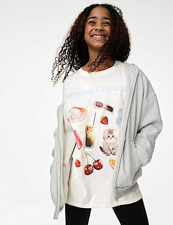 Pure Cotton Weekend Essentials T-Shirt (6-16 Yrs)
