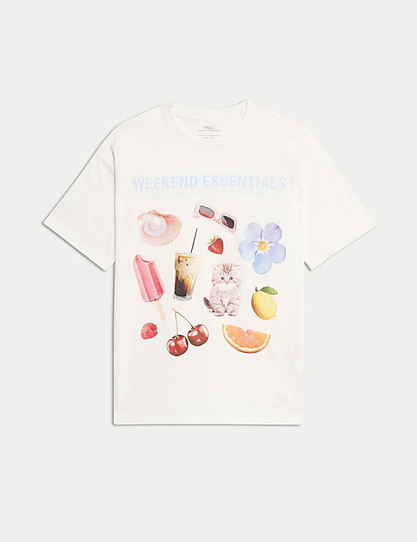 Pure Cotton Weekend Essentials T-Shirt (6-16 Yrs) - VN