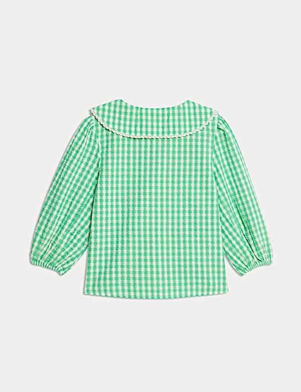 Pure Cotton Gingham Tie Top (6-16 Yrs)