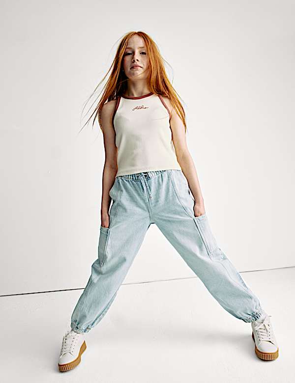 Cotton Rich Embroidered Aloha Vest (6-16 Yrs) - NO