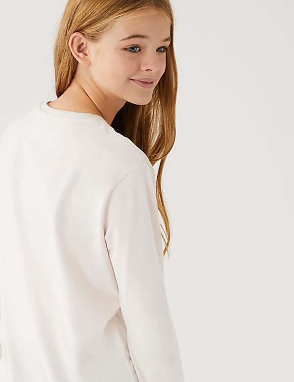 Pure Cotton Cat Print T-Shirt