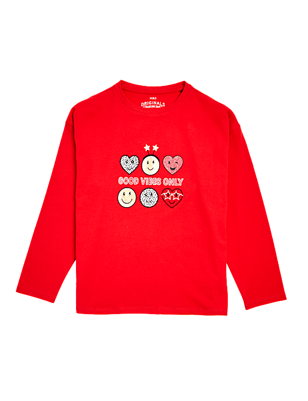 SmileyWorld® Pure Cotton Slogan Top