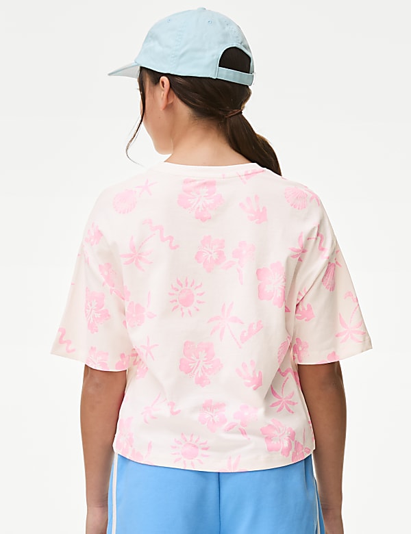 Pure Cotton Floral T-Shirt (6-16 Yrs) - AL