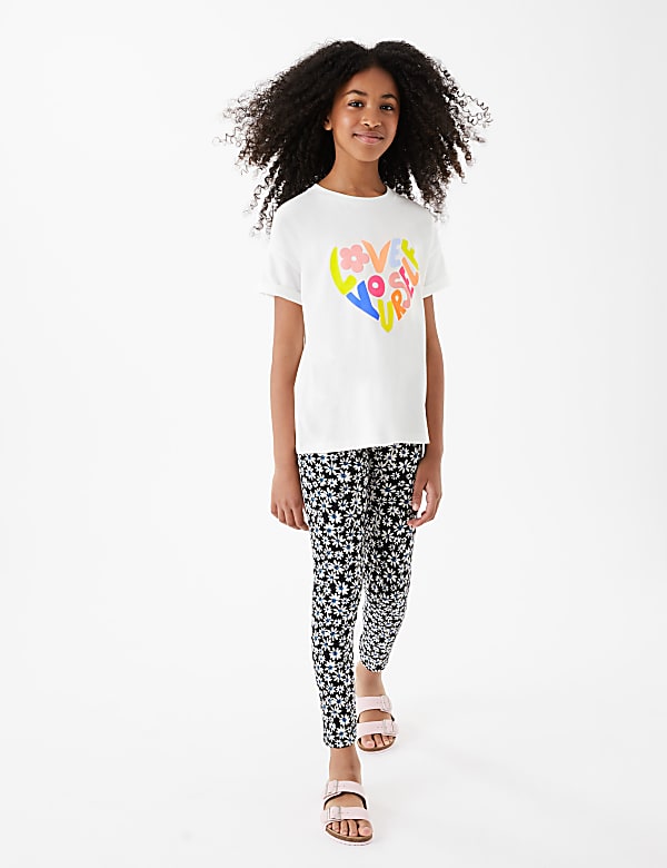 Pure Cotton Love Yourself Slogan T-Shirt (6-16 Yrs)