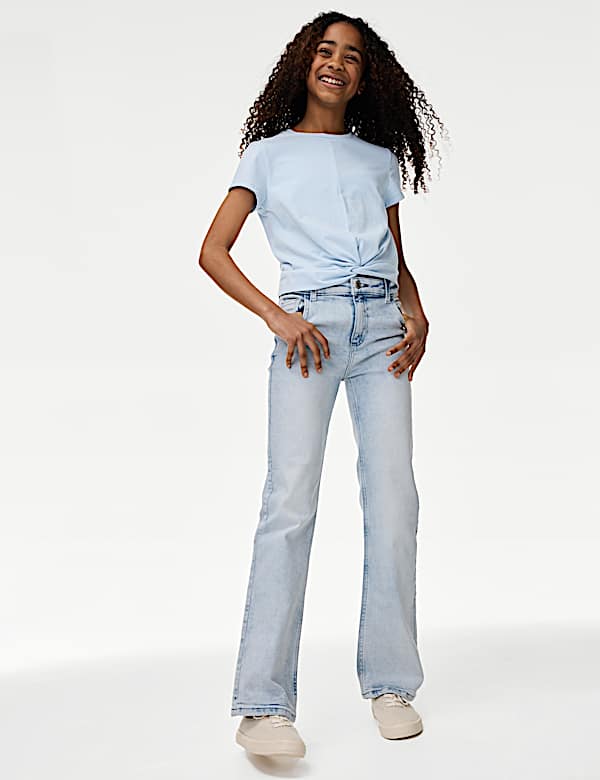 Cotton Rich Twist Front T-Shirt (2-16 Yrs)