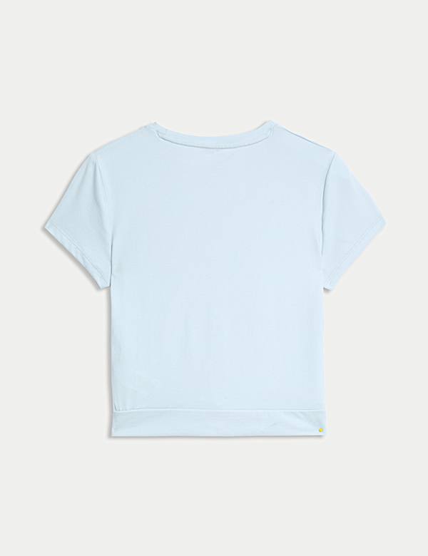 Cotton Rich Twist Front T-Shirt (2-16 Yrs)
