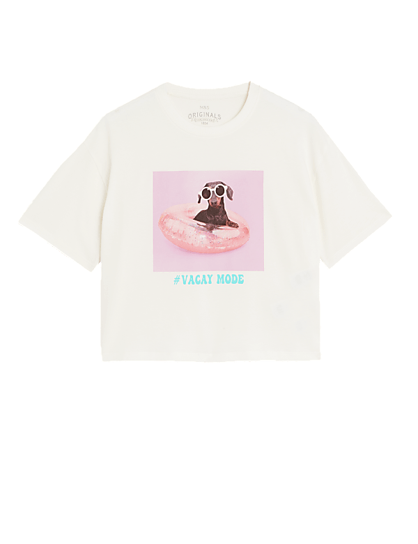 Pure Cotton Photographic Dog T-Shirt