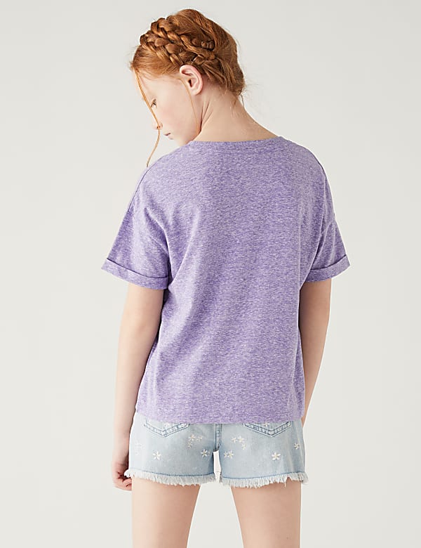 Cotton Blend California Slogan T-Shirt