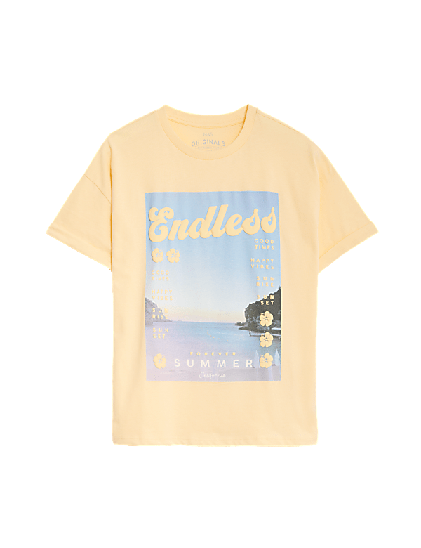 Pure Cotton Photographic Print T-Shirt (6-16 Yrs)