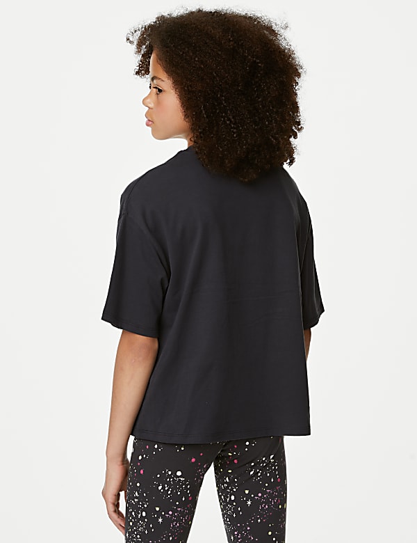 Pure Cotton Slogan T-Shirt (6-16 Yrs)