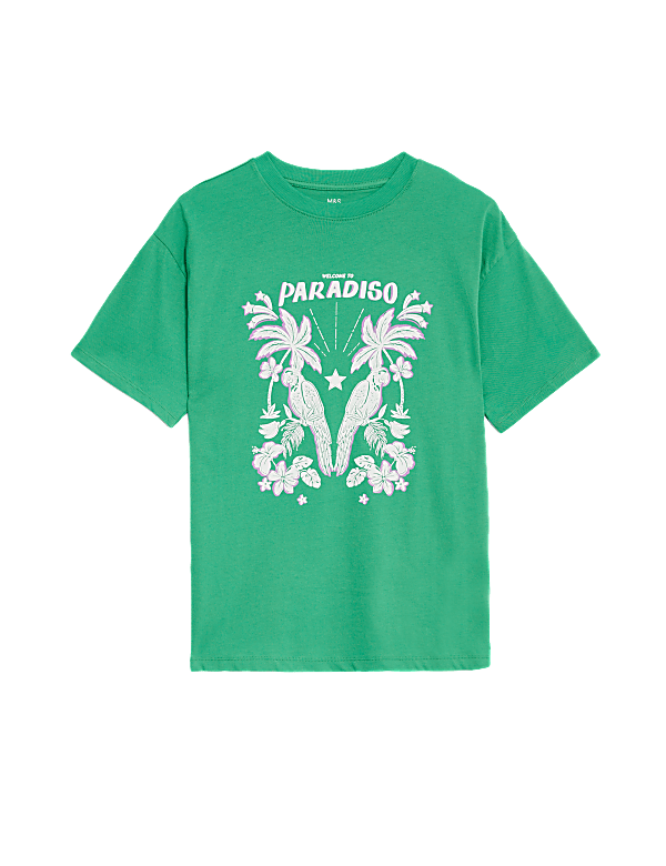 Pure Cotton Graphic T-Shirt (6-16 Yrs)