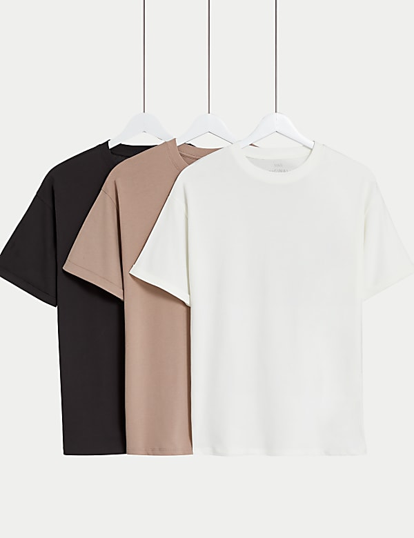 3pk Pure Cotton Plain T-Shirts (6-16 Yrs) - IL