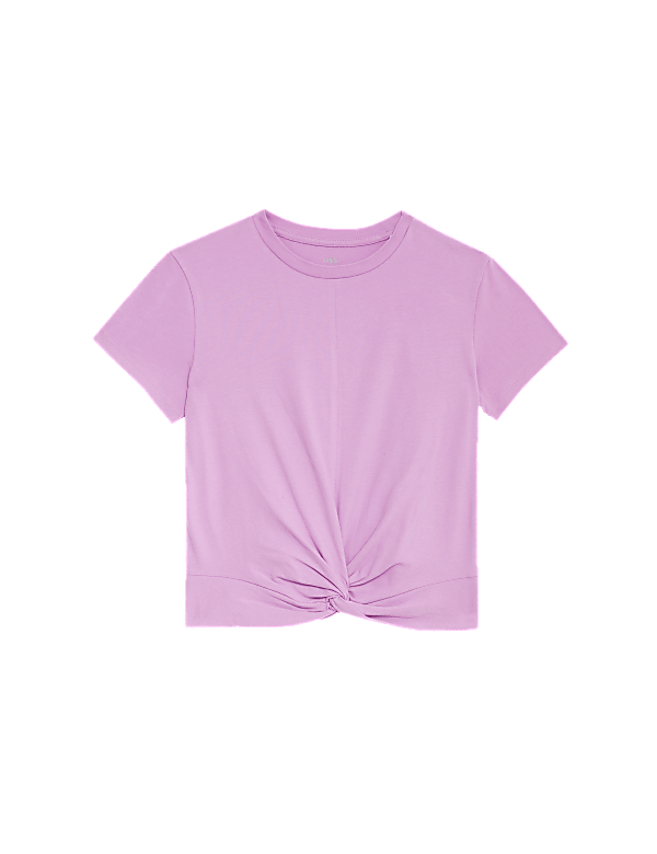 Cotton Rich Twist Front T-Shirt (6-16 Yrs)
