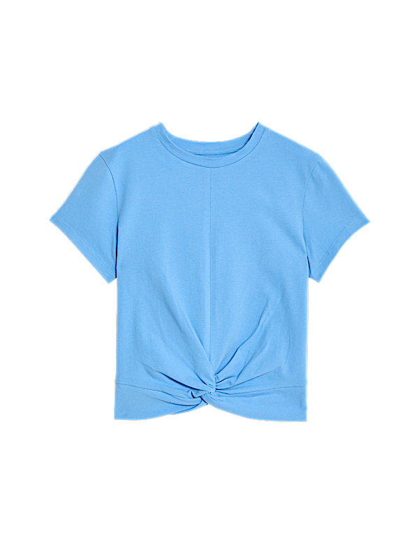 Cotton Rich Twist Front T-Shirt (6-16 Yrs)