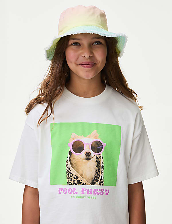 Pure Cotton Dog T-Shirt (6-16 Yrs) - KG