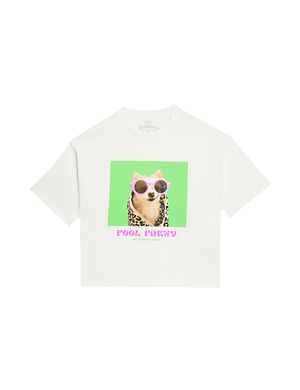Pure Cotton Dog T-Shirt (6-16 Yrs)