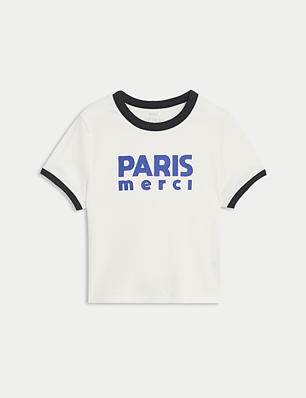 Cotton Rich Ribbed T-Shirt (6-16 Yrs) - ID