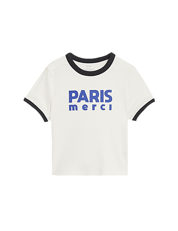 Cotton Rich Ribbed T-Shirt (6-16 Yrs)