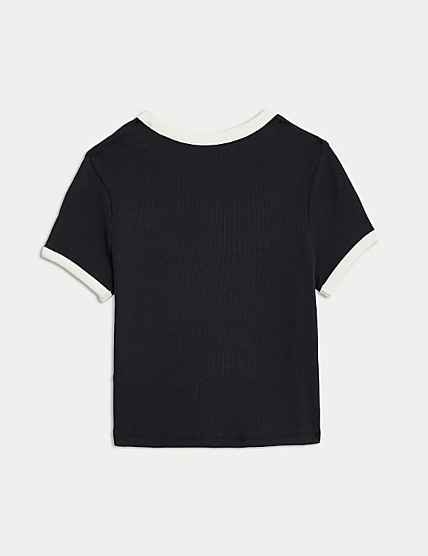 Cotton Rich Ribbed T-Shirt (6-16 Yrs)