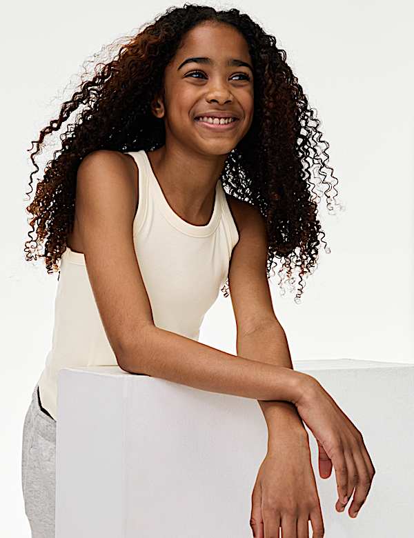 Cotton Rich Ribbed Vest (2-16 Yrs) - SK
