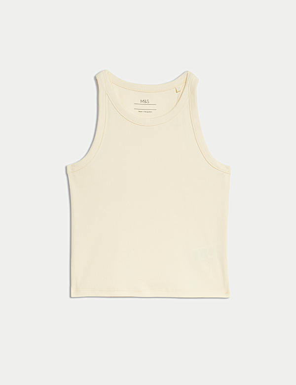 Ριμπ φανελάκι με υψηλή περιεκτικότητα σε βαμβάκι (2-16 ετών) - GR