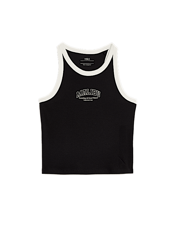 Cotton Rich Ribbed Vest (2-16 Yrs)