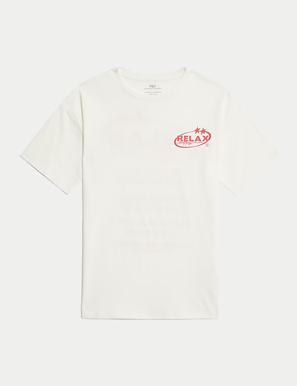 Kaus Oblong Katun Murni Motif Grafis (6-16 Tahun) - ID