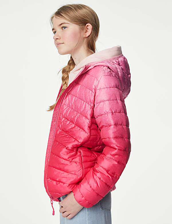 Pink lightweight padded jacket shop