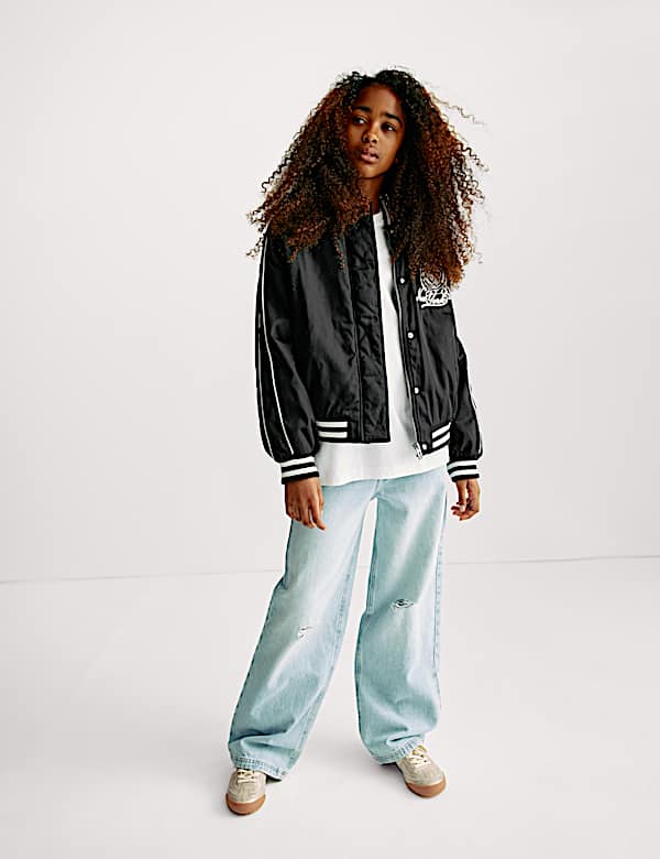 New York Embroidery Bomber Jacket (6-16 Yrs)